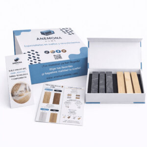 Caja de Muestras Suelo SPC+ Complementos y Panel Acústico Anémona Home