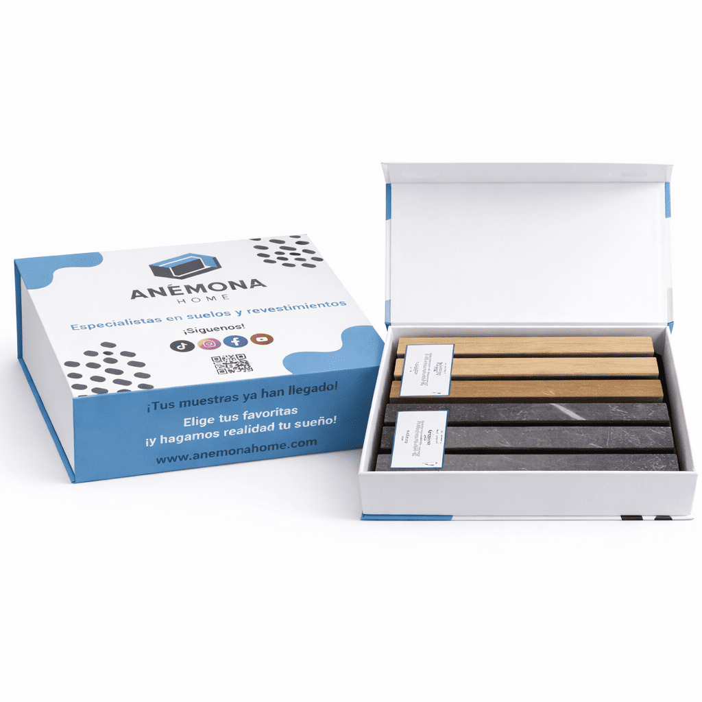 Caja de Muestras Suelo SPC+ Complementos y Panel Acústico