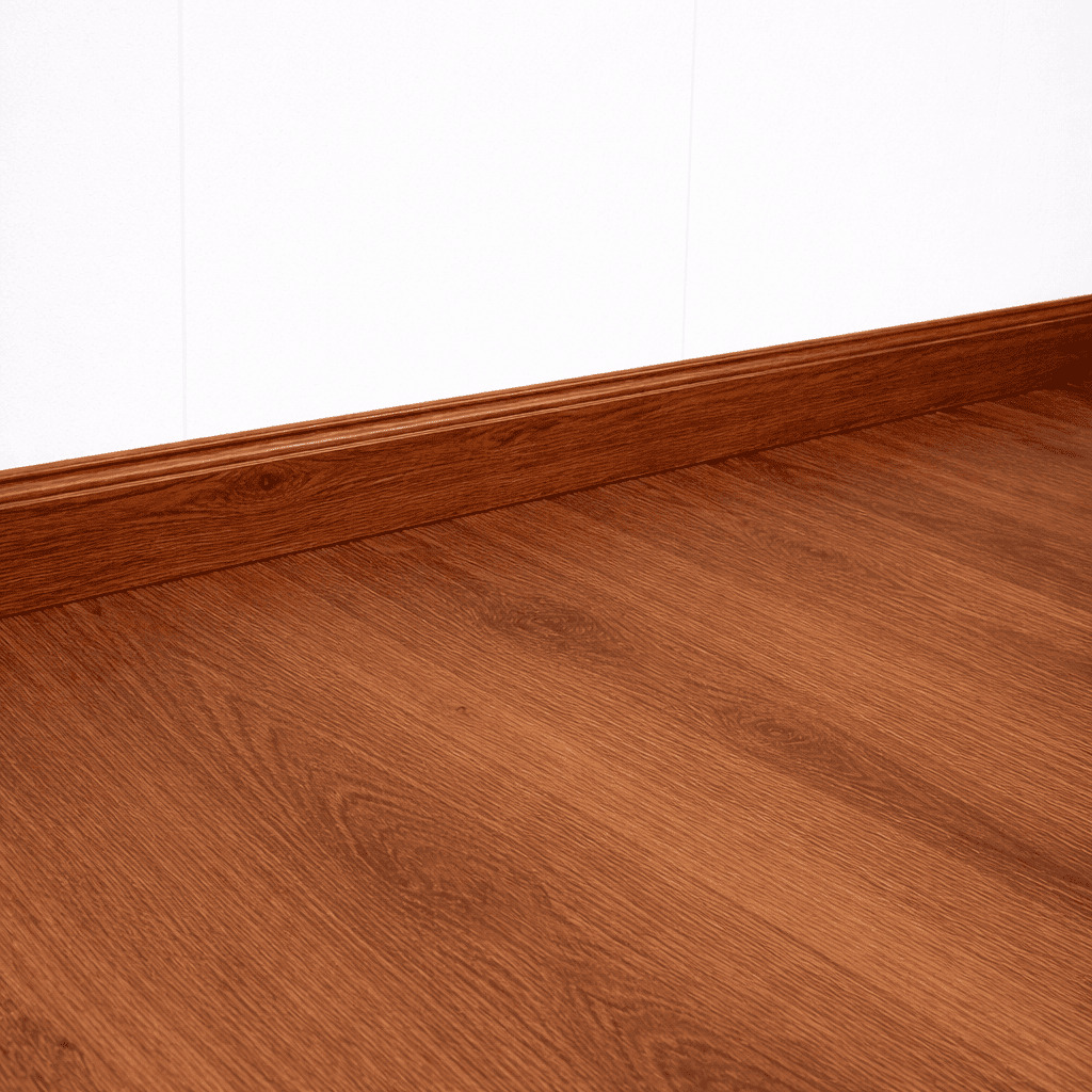 Rodapié PVC Efecto Madera Natural Nogal con Suelo SPC