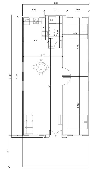 Casa Prefabricada Mallorca opción 2