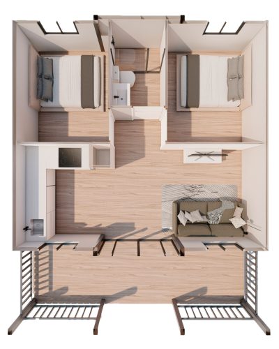 Casa Prefabricada Menorca opción 3