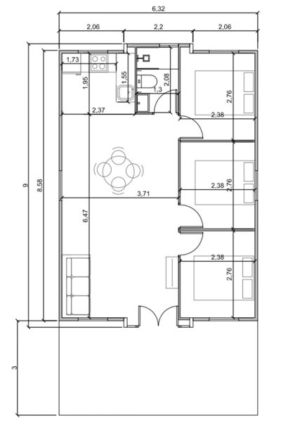 Casa-Prefabricada-modelo-Valencia-opcion-2